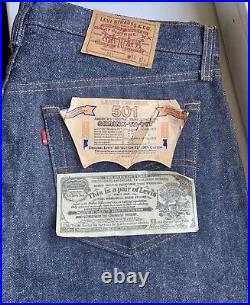Vintage Levis 501 deadstock 1986 STF made in USA