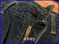 Vintage Levis 505 (551ZXX Type) Big E Redline Gripper Zipper Indigo Denim Jean