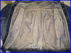 Vintage Levis Jacket Big E RedLined Cinch Back Pleated Single Pocket No Flap