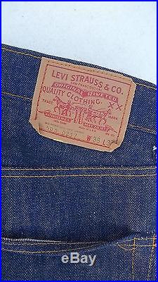 Vintage Levis Redline Single Stich 505 Blue Jean Deadstock Made in USA