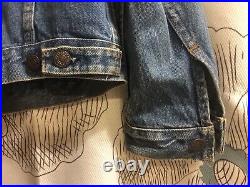 Vintage Levis Trucker Denim Jacket Made In France Rare