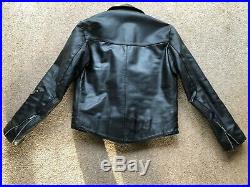 Vintage Lewis Leathers Aviakit Leather Motorcycle Jacket Size 40