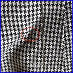 Vintage London Fog Houndstooth Overcoat Maincoat Classic Raincoat Mens 46L USA