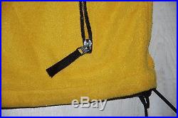 Vintage Made In USA Ralph Lauren Polo Sport Fleece Jacket Sweater Yellow Full Zi