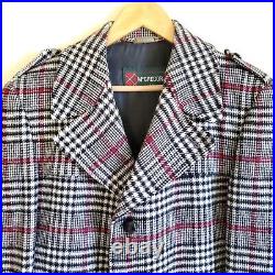 Vintage McGregor Plaid Wool Car Coat 60s 70s sz 40 Donnie Brasco MAD MEN