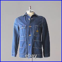 Vintage Men's 1950s Denim Barn Chore Jacket Sanforized Dark Wash EX Condition 40