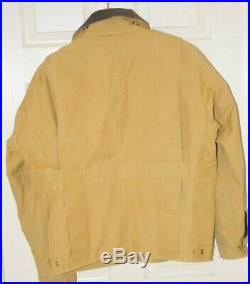 Vintage Men's Filson Tin Cloth Jacket Size Medium Made in USA Moleskin Lining
