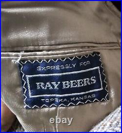 Vintage Men's Harris Tweed Jacket 44reg Ray Beers Topeka KS 1960s
