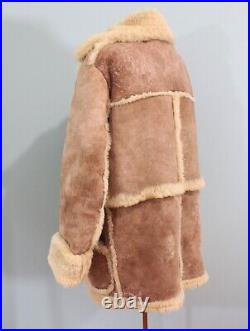 Vintage Men's Shearling Coat Jacket sz 44