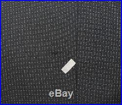 Vintage Mens 50L Capitol Clothing 3 Piece Black Pinstripe Suit