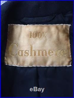 Vintage Mens Black Amalgamated Clothing Workers Of America 100% Cashmere