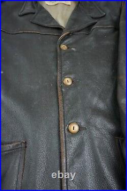 Vintage Mid Western Sport Togs Adult Large Deerskin Button Up Jacket