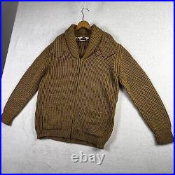 Vintage Miller Outerwear Western Horse Knit Sweater Cowboy Equestrian Size L