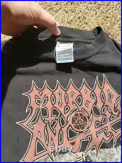 Vintage Morbid Angel XL Longsleeve 1998 European TOUR Shirt cannibal corpse