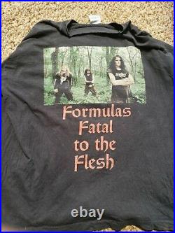 Vintage Morbid Angel XL Longsleeve 1998 European TOUR Shirt cannibal corpse