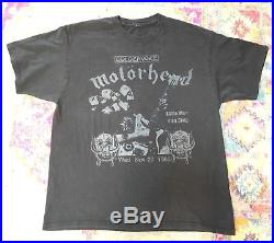 Vintage Motorhead Shirt Lemmy Hawkwind Chiswick Goldenvoice War Pig rare nyhc