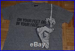 Vintage NIKE Dunk 80's Heather Gray T-Shirt SM Blue Tag Jordan thin