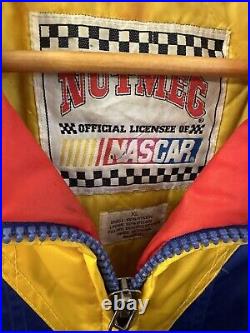 Vintage Nascar Racing Nutmeg Jeff Gordon Jacket Mens Size XL