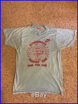 Vintage Nike Shirt Governers Trophy Run Oregon 1980s 1970s Size M