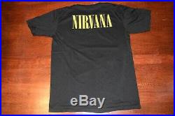 Vintage Nirvana T Shirt Live Size Large RARE 3D EMBLEM PLEASE READ DESCRIPTION