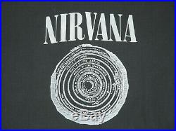 Vintage Nirvana T Shirt Vestibule Original Kurt Cobain Concert Tour L Fade Black