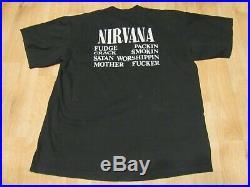Vintage Nirvana shirt Vestibule Circle Giant single stitch 90s 1990s XL