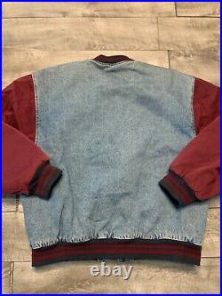 Vintage No Fear Men's Denim Jean Trucker Fashion Work Jacket Size Xlarge XL