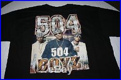 Vintage No Limit Records x 504 Boyz T-Shirt Sz XL 90’s Rap Hip Hop Master P RARE