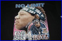 Vintage No Limit Records x 504 Boyz T-Shirt Sz XL 90's Rap Hip Hop Master P RARE