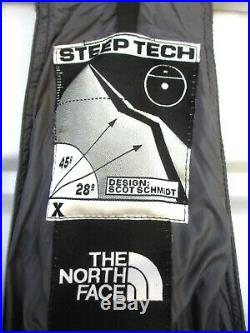 Vintage North Face Mens (Small) Ski Bibs Steep Tech Scot Schmidt Black Purple