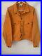 Vintage Orange Cross Colours Jean Jacket Size 2 Medium
