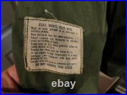 Vintage Original 1969 Vietnam M65 Men's Field Coat Medium to Regular with Hood