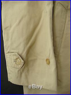 Vintage Original English Grenfell Cloth Cotton Campbell Raincoat Coat Jacket