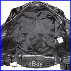 Vintage Original Langlitz Motorcycle Leather Jacket Custom Size 40 1991 Columbia