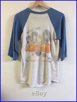 Vintage Ozzy Osbourne Shirt Raglan Sleeve Motley Crue Metal Band Tour 80s Devil