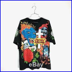 Vintage Ozzy Osbourne T Shirt Size XL Mens All Over Print 90s No More Tours