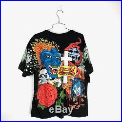 Vintage Ozzy Osbourne T Shirt Size XL Mens All Over Print 90s No More Tours