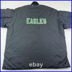 Vintage Philadelphia Eagles Jacket Men's 2XL Football Black Green 1970-1980's