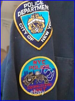 Vintage Police Navy Uniform Crime Scene Unit Jumpsuit Coveralls NYC