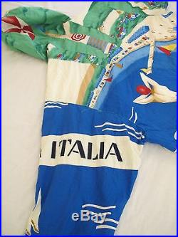 Vintage Polo Ralph Lauren RIVIERA ITALIA Hooded Jacket P Wing Stadium 1992 1993