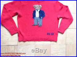 Vintage Polo Ralph Lauren RL01 Executive Kanye Bear Sweater Pwing Ski92 Stadium