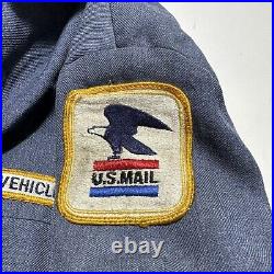 Vintage Postal Worker Jacket Mens L Coat Post Office Mail Rare Vehicle Service