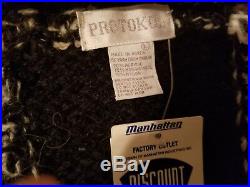 Vintage Protokol Chunky Cardigan 3 Button Sweater Mens Large New With Tags