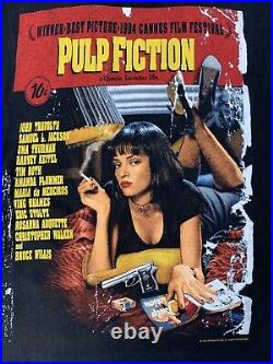 Vintage Pulp Fiction Movie Promo Shirt Size L Tarantino Film 90s Vtg Tee Rare