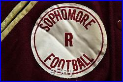 Vintage ROBINSON High School MAROONS Hip Hop Varsity LETTERMANS Jacket Size 36 S