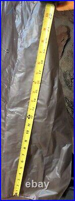 Vintage Rain Jacket ELASTI-GLASS Buchsbaum Chicago Long Gray See Through Small