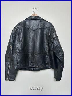 Vintage Ralph Edwards Sportswear Leather Motorcycle Jacket Late 1950s 60s