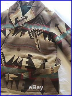 Vintage Ralph Lauren Polo Country Beacon Blanket Jacket withMatching Belt, size xl
