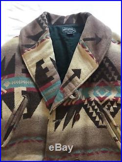 Vintage Ralph Lauren Polo Country Beacon Blanket Jacket withMatching Belt, size xl
