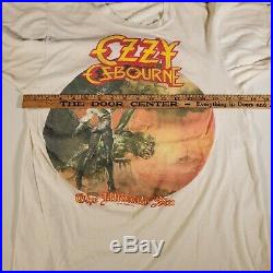 Vintage Rare 1986 Ozzy Osbourne Ultimate Sin 80s Concert T Shirt
